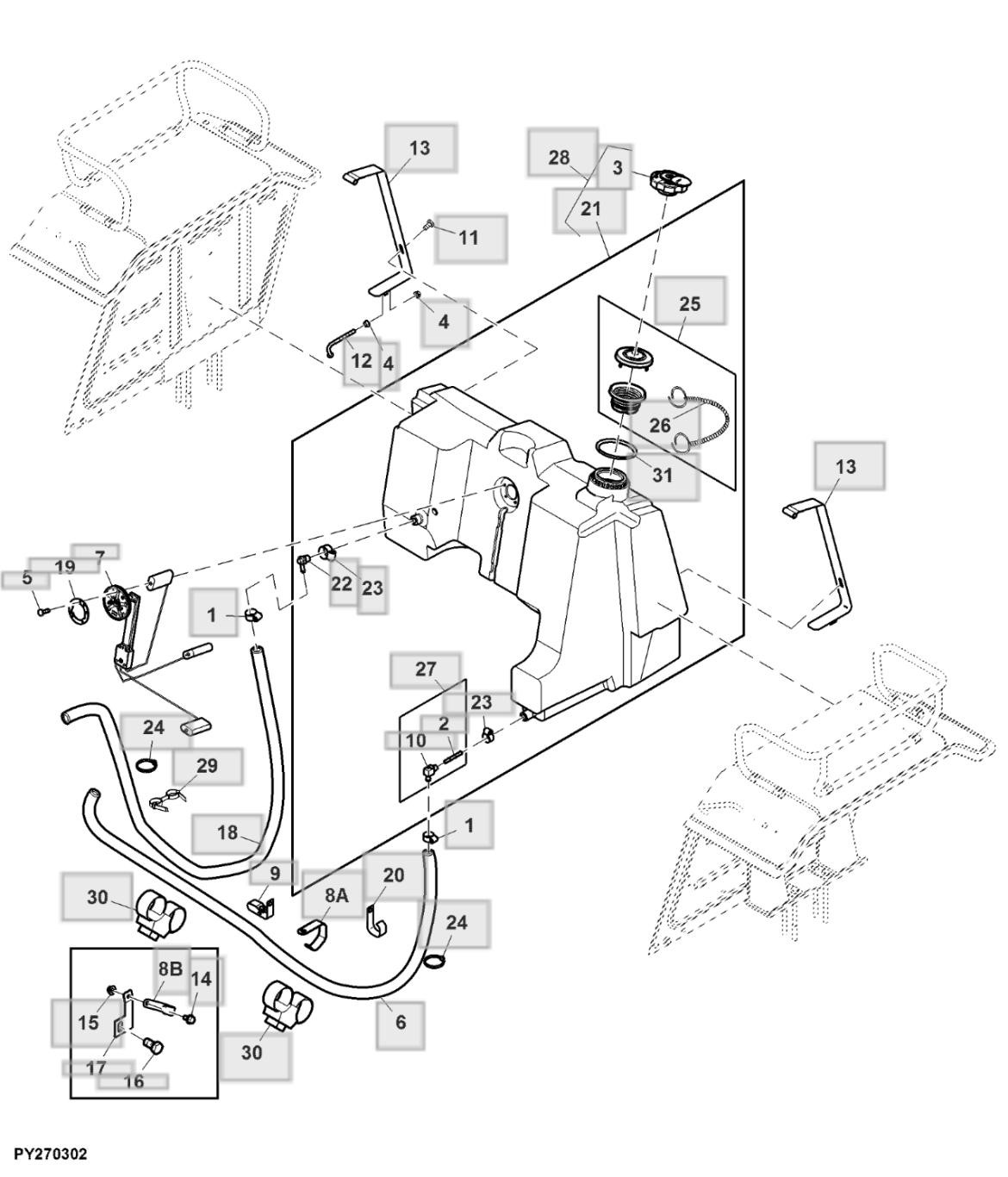 Bể chứa nhiên liệu, W-O ROPS (-020919)